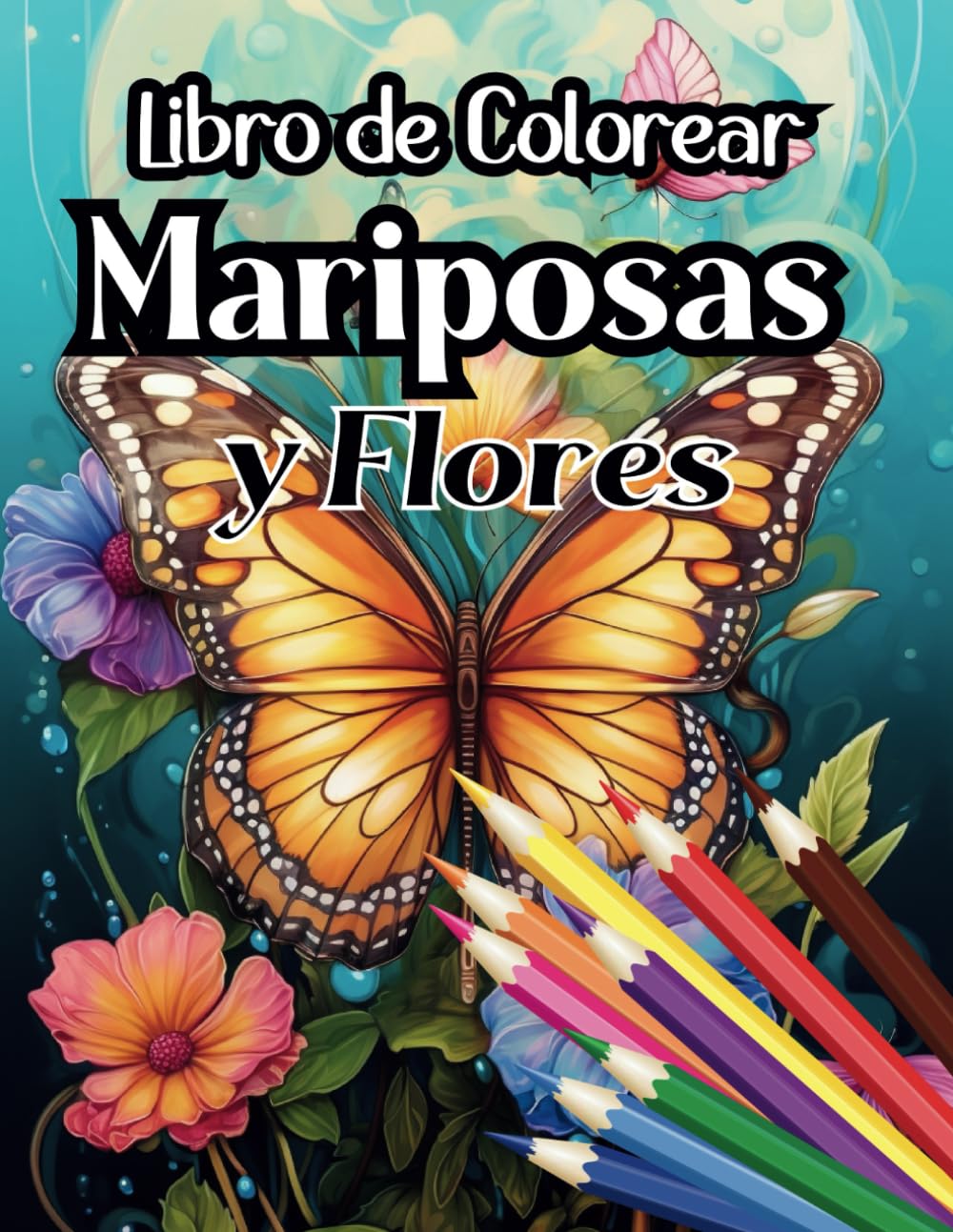Libro de Colorear Mariposas y Flores Relajantes: Libro de Colorear para Adultos, Cuaderno para Pintar Flores y Mariposas | Mindfulness | Relajación | Antiestrés (Libros de colorear paisajes)