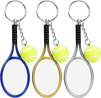 8 Portachiavi Badminton Colorati - Mini Racchette Con Volano, Idea Regalo Per Appassionati - Foto 9