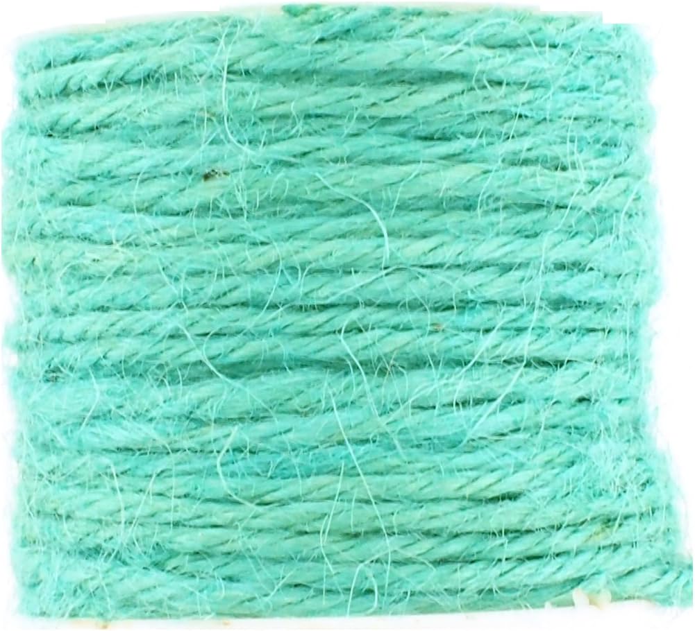 Trimweaver TWJUTETWINEAQUA20 2mm Jute Twine, 20Yard