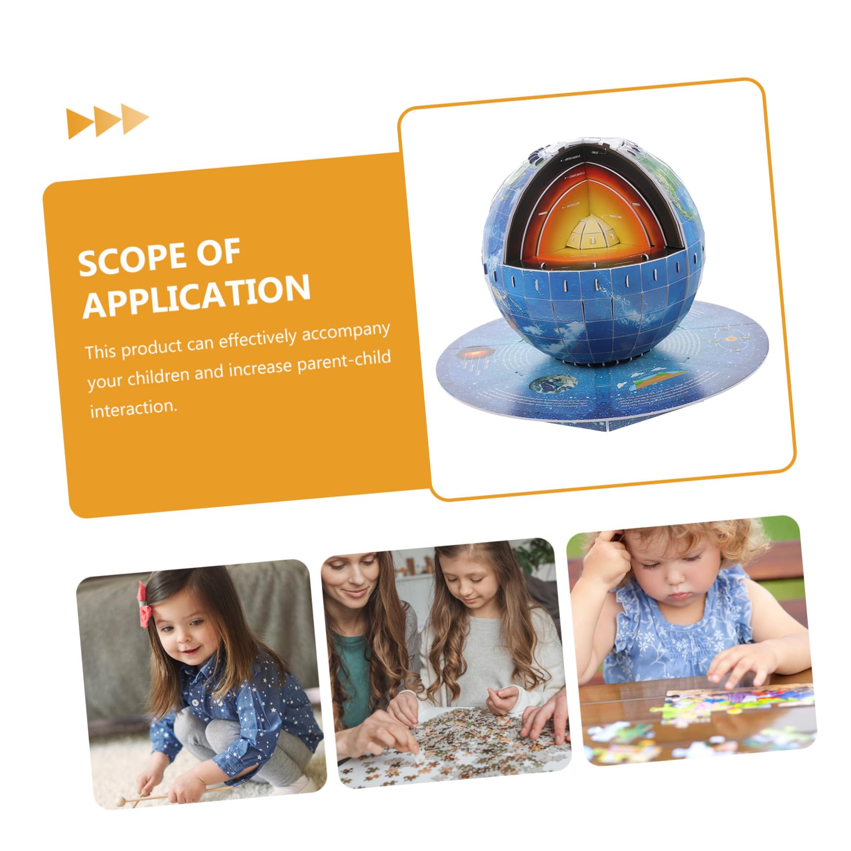 BESPORTBLE Puzzle 3d Struttura Terrestre per Ragazzo Ragazza 8-12 Anni, Gioco Educativo Fai da Te, Stimola Creatività e Coordinazione Occhio-mano, Set per Apprendimento Scientifico e Divertimento