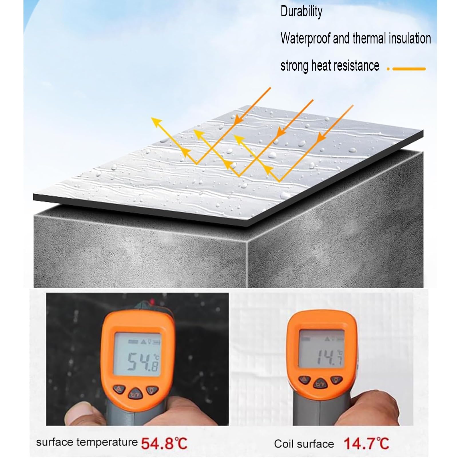 Cinta de Asfalto butílico de Alta Resistencia - Reparación Impermeable de techos para Tejas de Acero de Color. Rollo de lámina Protectora Impermeable autoadhesiva para techos, Sell