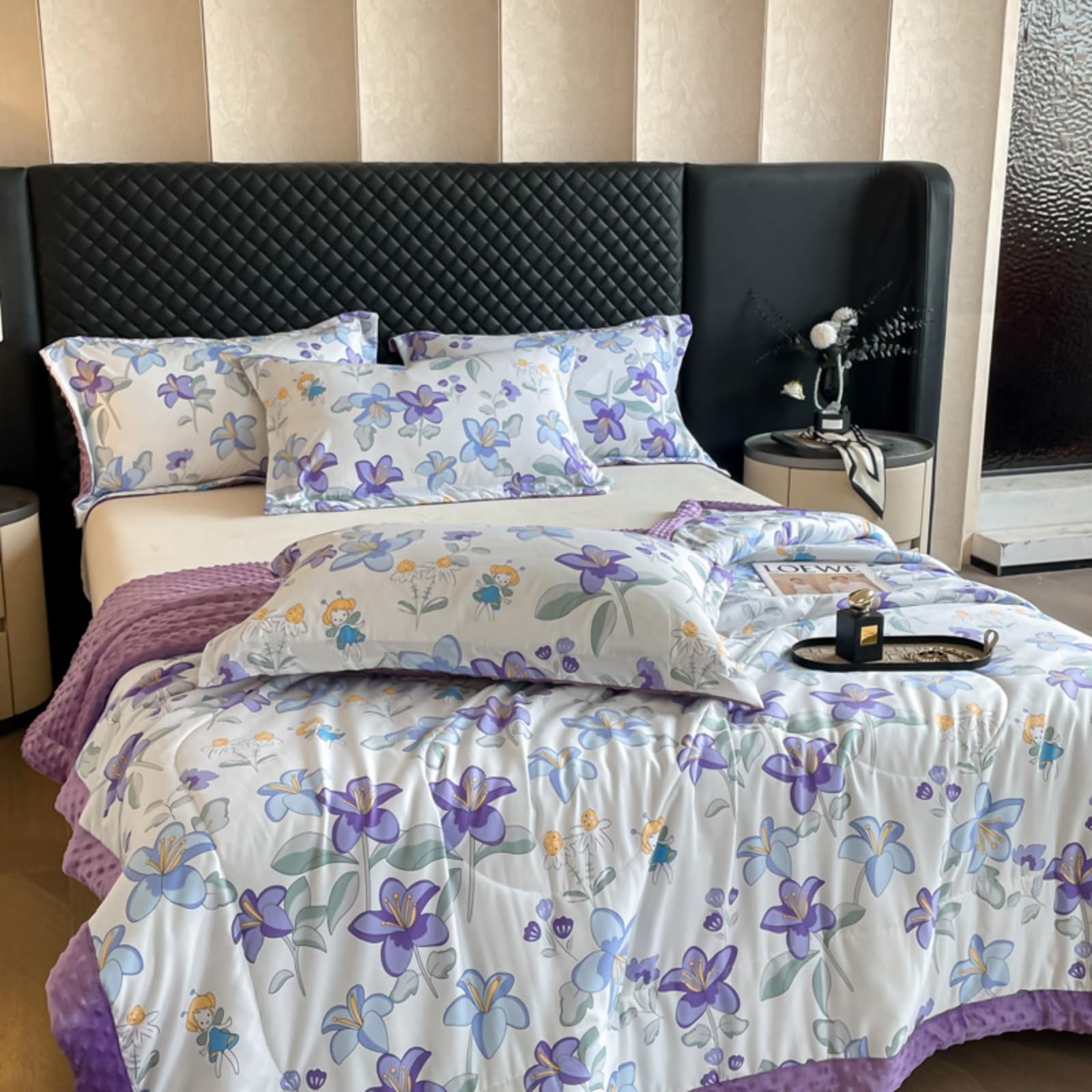 Odot Piumino Senza Sacco 2.5 Tog Single King Size (Stile floreale 5,150x200cm)