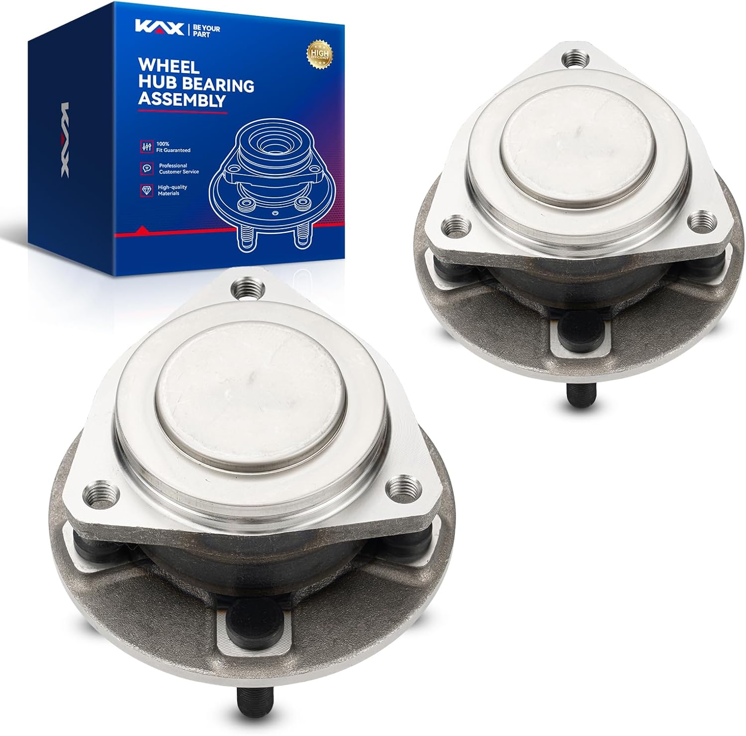 KAX 513325 Pair Front Wheel Bearing Compatible with Dodge Charger 2012-2013 2015-2023 RWD, Dodge Challenger 2012-2016 2019-2022, Chrysler 300 2012-2023 RWD,5 Lug
