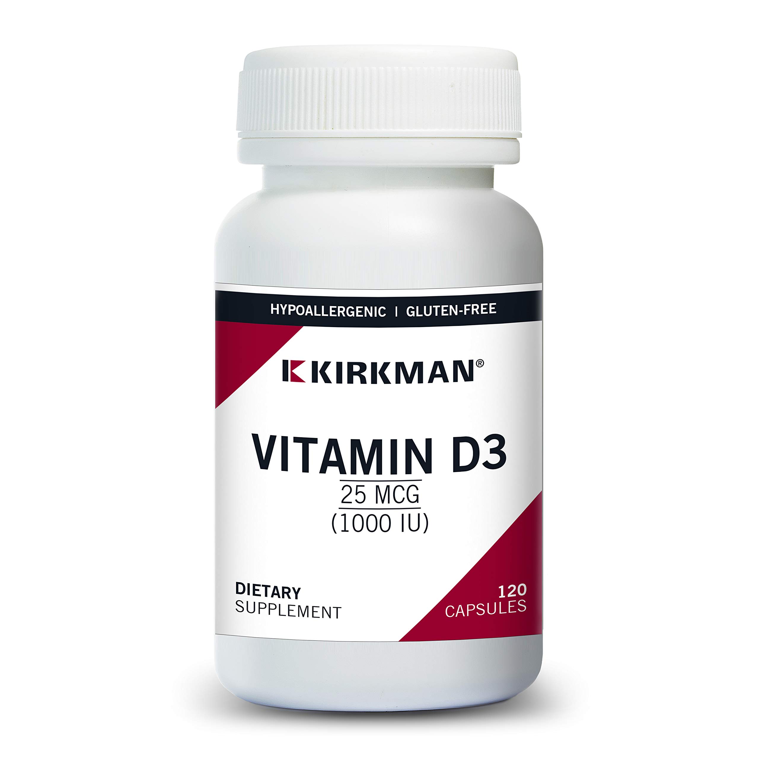 Vitamin D-3 1000 IU - Hypoallergenic, 120 capsules