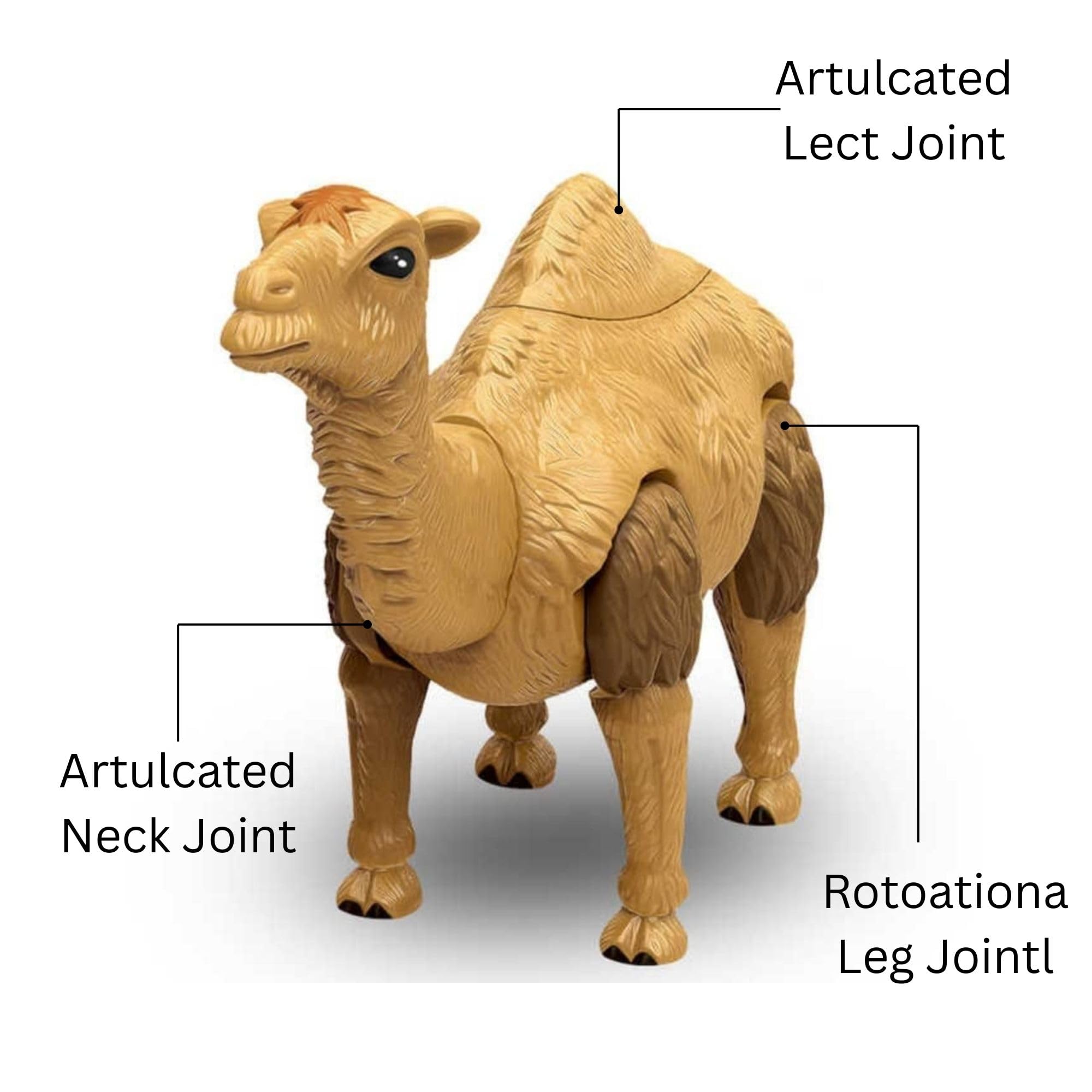 SHAKTISM Walking Camel Toy for Kids – Battery Operated with Lights