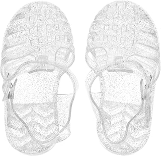 1 par de chinelos infantis de verão sandálias de bebê sapatos de praia sapatos de menina sapatos antiderrapantes sandálias com sola suplemento (branco 24)