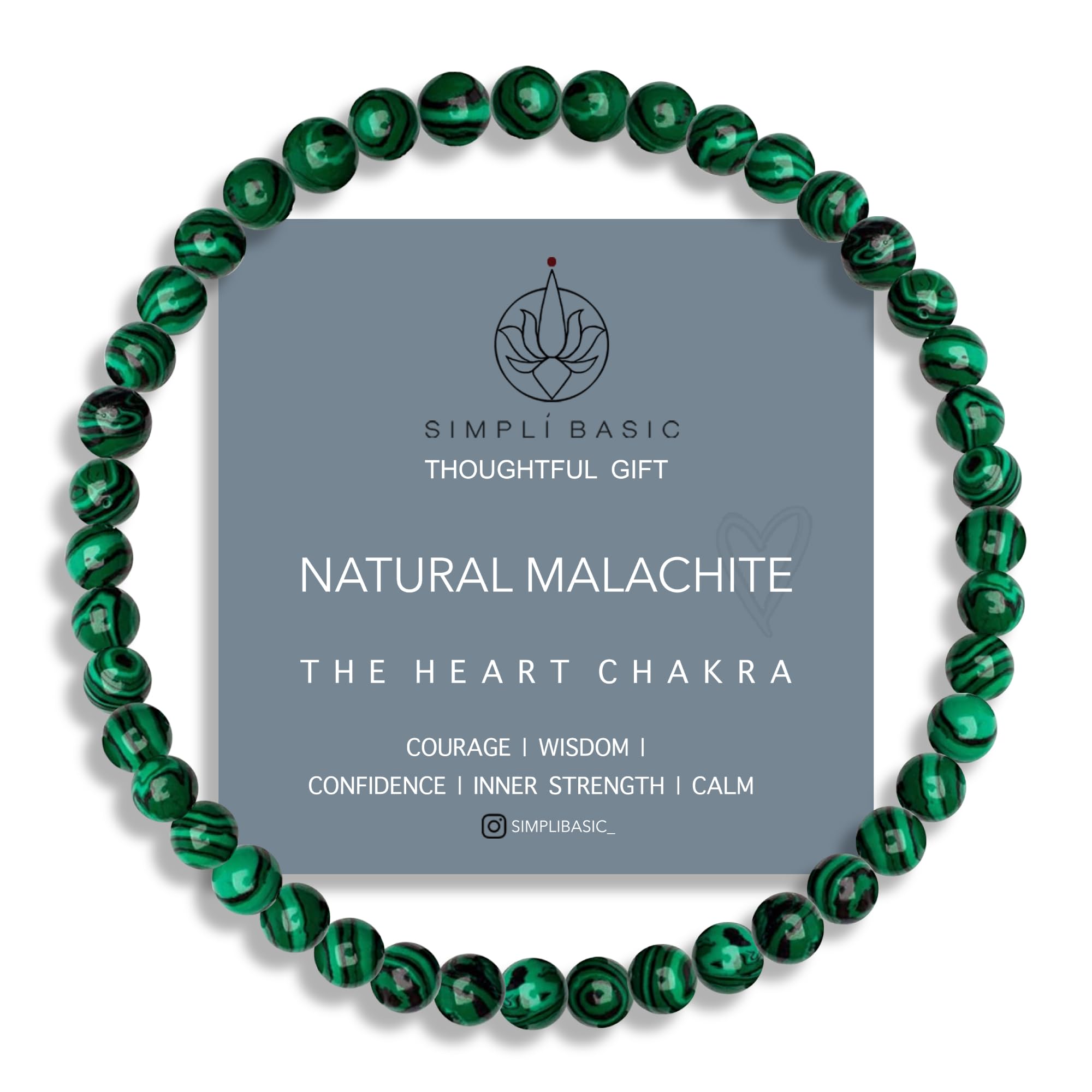 Natural Healing Gemstone Bracelet 4mm Beads, Womens & Mens, Inc Gift Box — view 23