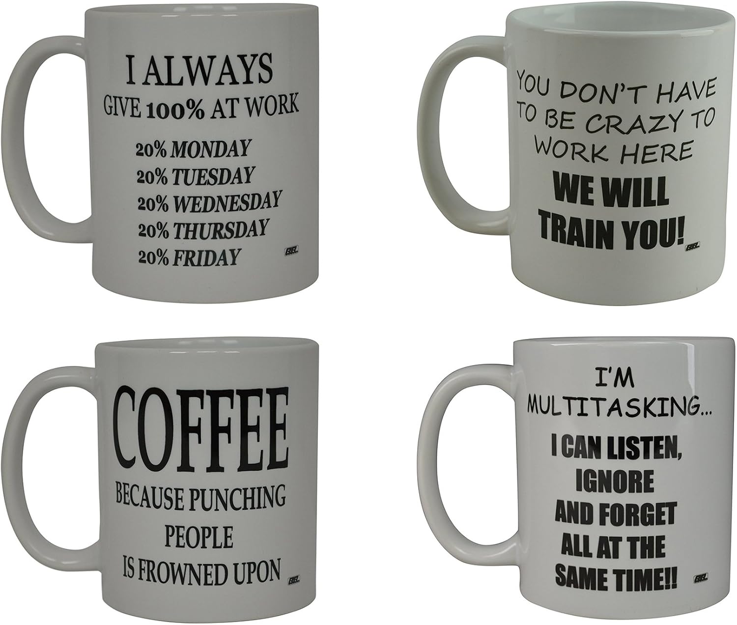 Rogue River Tactical Funny Coffee Mug Gift Set Work Office Novelty Cup Great Gift Idea For Employee Boss Coworker