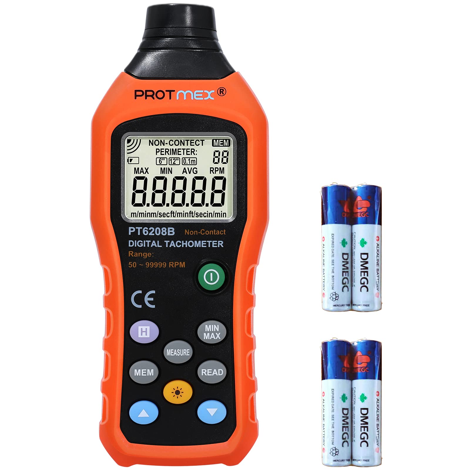 Buy Protmex Digital Tachometer, 5099,999 RPM High Precision Laser