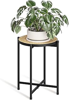 Bamworld Indoor Plant Stand Tall Plant Table Corner Plant Stool Boho Sma...
