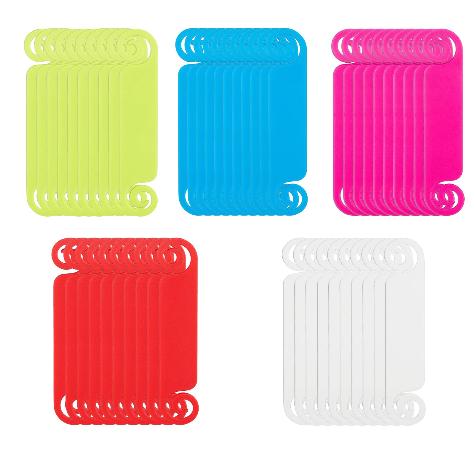 50PCS Cable Labels Tags Waterproof Reusable Hook Loop Cord Labels for Electronics Multicolor Writable Wire Labels for Charging