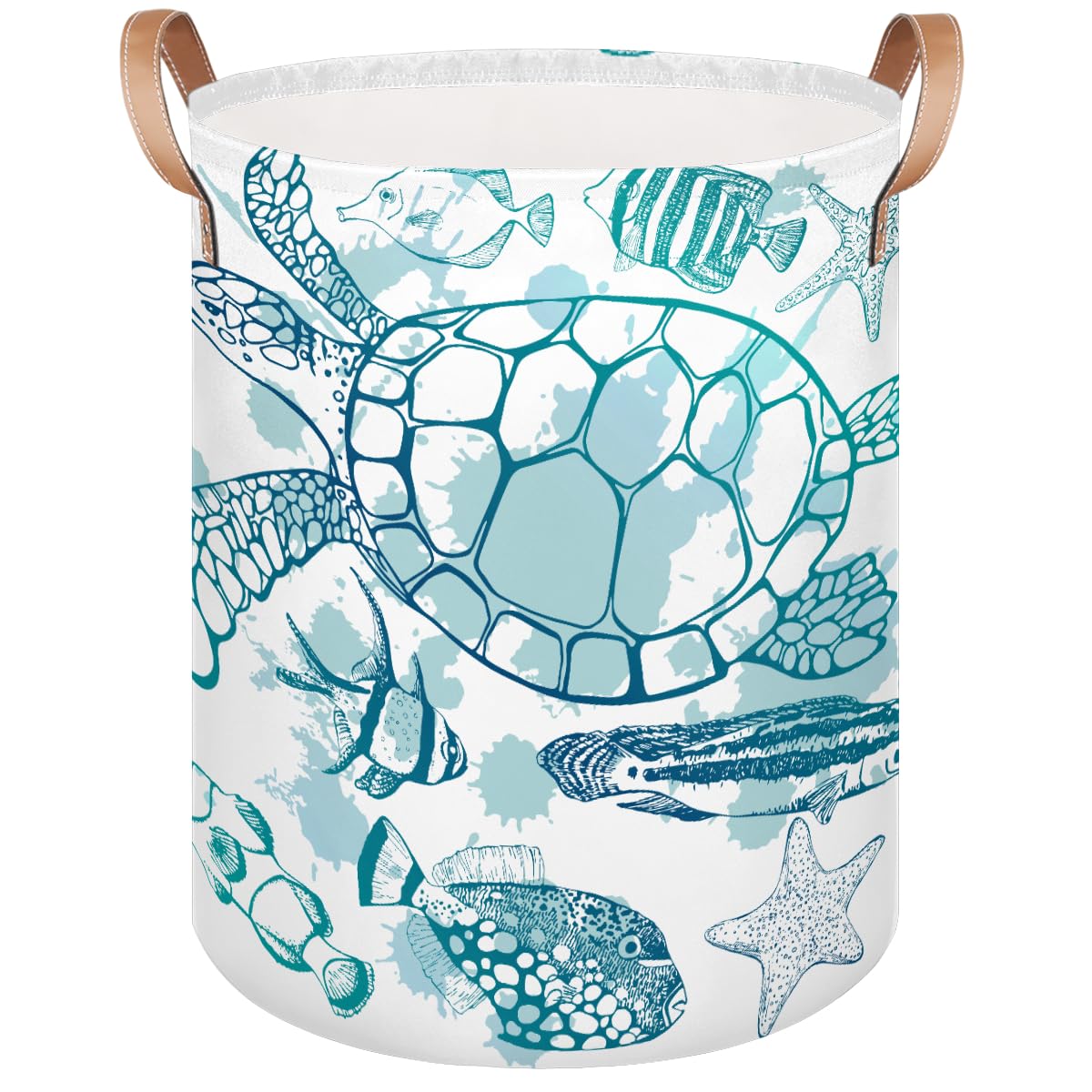 Panier à linge pour chambre de bébé et jouets aux motifs marins