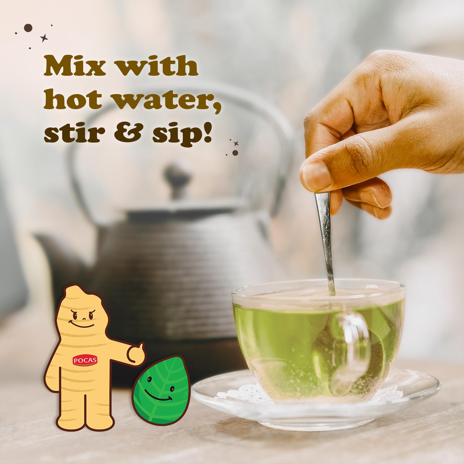 Pocas Honey Ginger Tea with Matcha 20 Packs — view 5