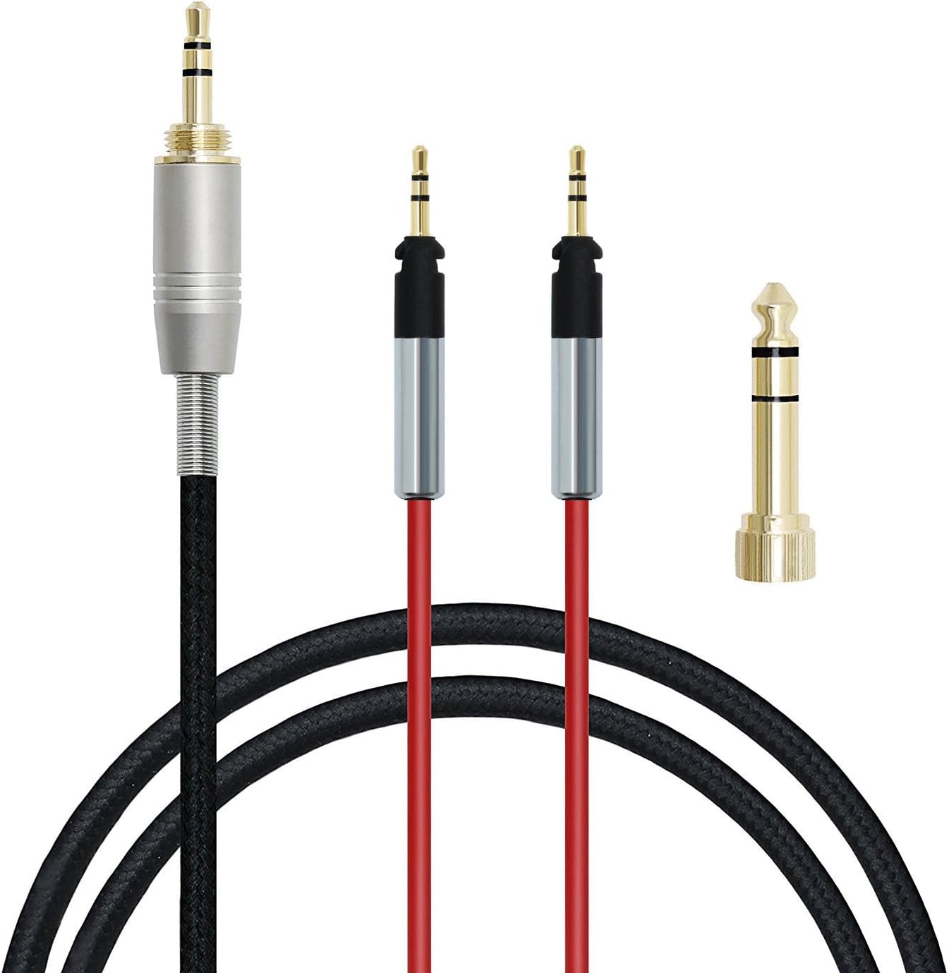 Amazon PCCITY ATHR70x ヘッドホン 対応用 ケーブル ヘッドフォン リケーブル 3.5MM2.5MM レッド (1