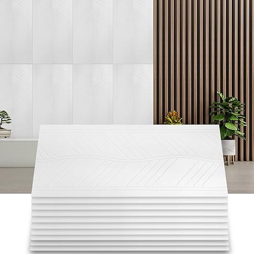 Miniatura 1 de Paquete de 10 paneles acústicos, paneles de pared insonorizados de 48.8 x 24.4 x 0.38 pulgadas, paneles de pared insonorizados de fieltro