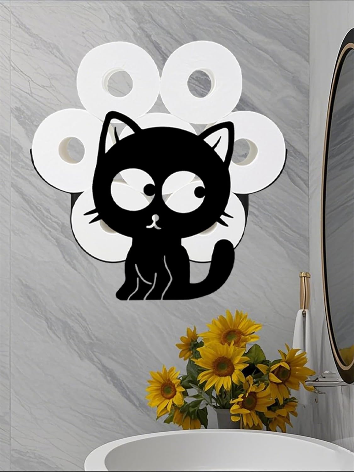 Big Foot Toilet Paper Holder,Animal Metal Papers Holders,Funny Decorative Toilet Animal Storage for Bathrooms Extra 8 Rolls Free Standing Art Decor