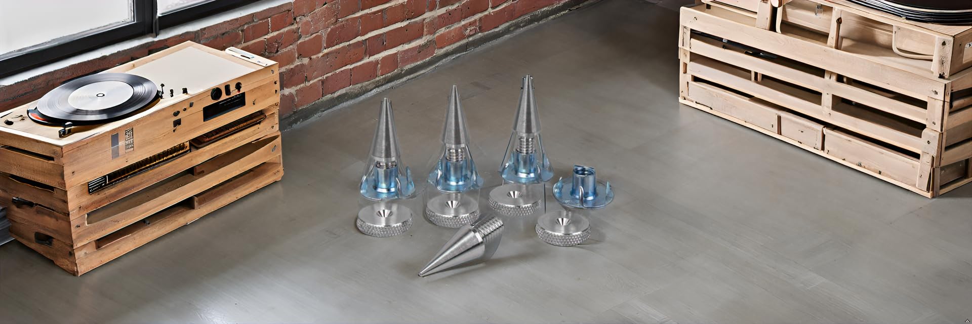 PrecisionGeek Aluiniu Unterlagen für Lautsprecher Spikes/Boxen Spikes