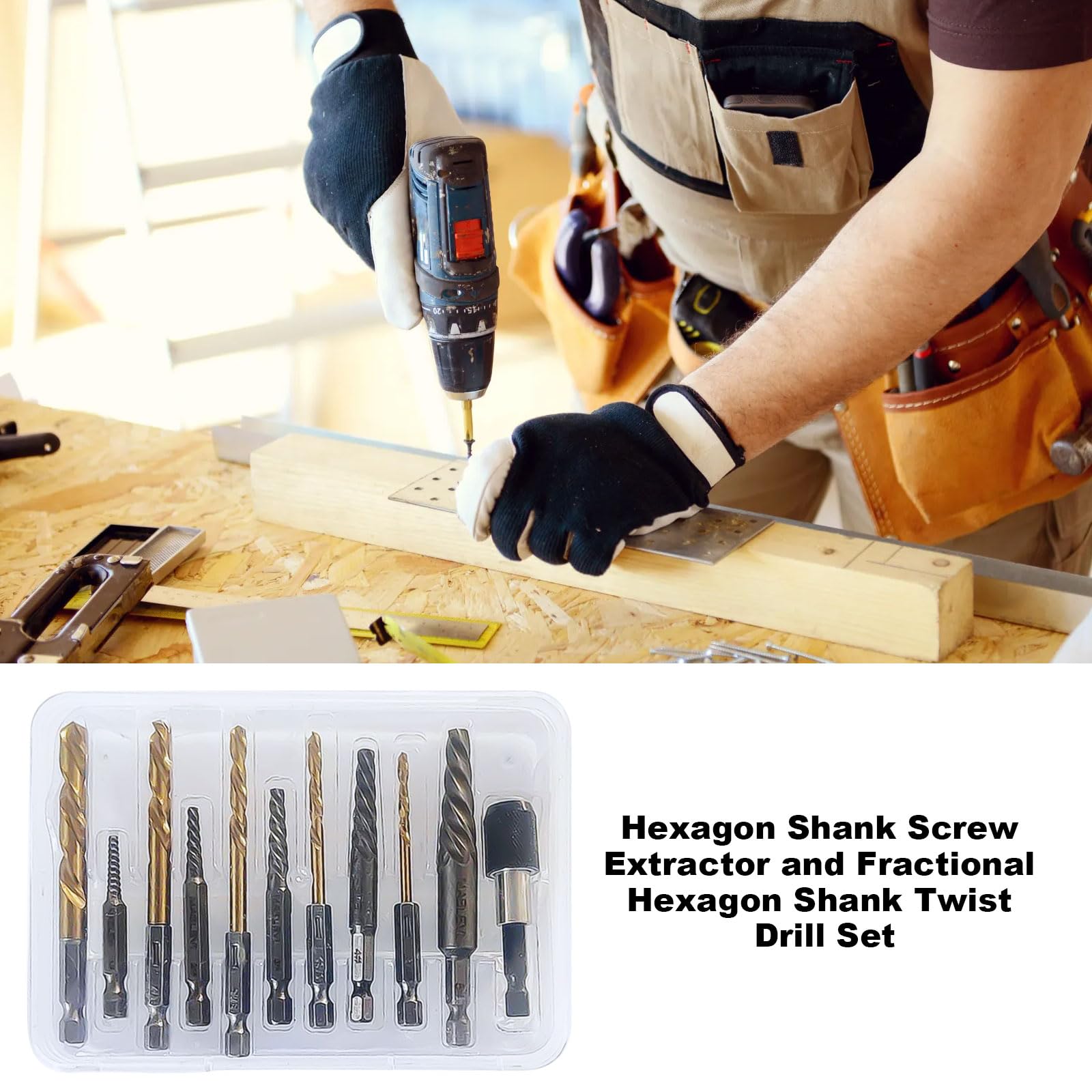 Screw Extractor Twist Drill Bit Set Extractor Damaged Screw Remover Drill Extractor Set for Remove Screws