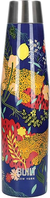 Built Apex Insulated Water Bottle with Leakproof Perfect Seal Lid, Sweatproof 100% Reusable BPA Free 18/8 Stainless Steel Flask, 'Abundance' Design, 540 ml