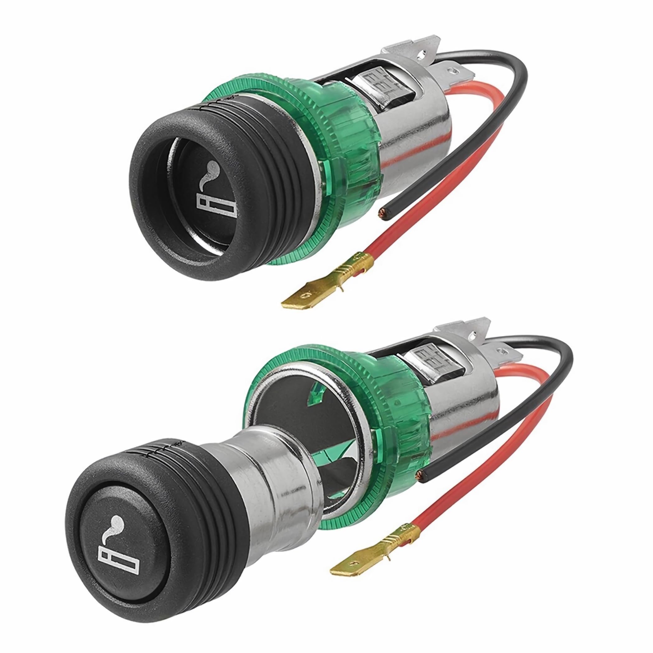Sigarettenplug Stekkers: Titan 12V inbouwstopcontact Rond