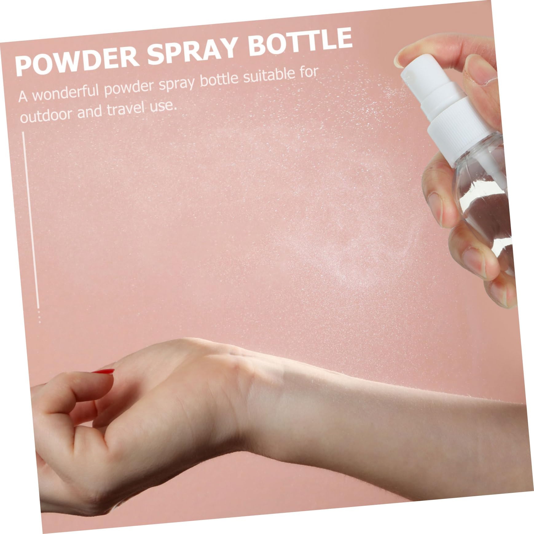 FRCOLOR 24piezas Botellas De Spray Transparente Unidades Reutilizables y Portátiles Para Maquillaje y Perfume Para Viajes y Subempaques