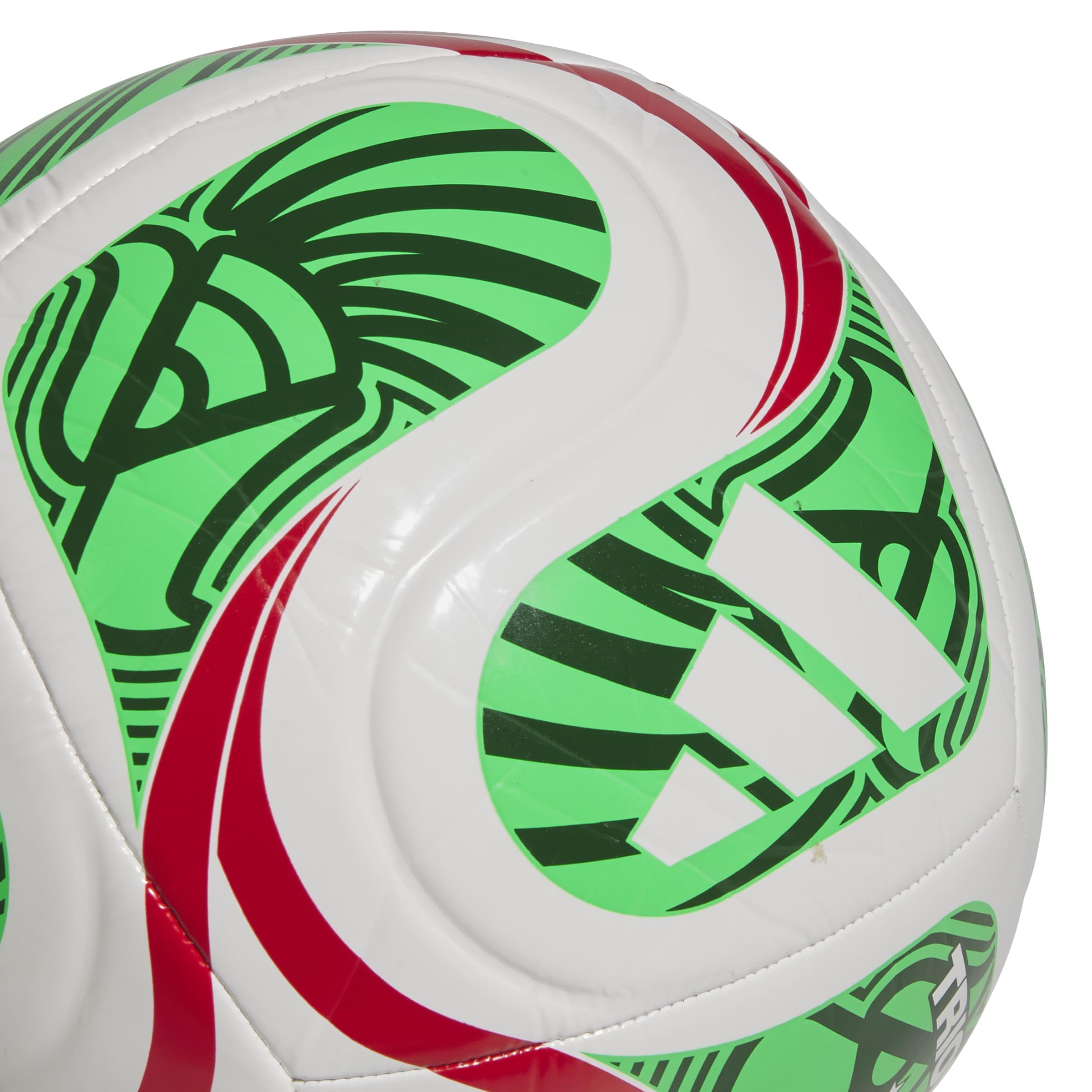 adidas Unisex-Adult World Cup Club Mexico, White/Vivid Red/Amazon Green/Flash Lime, 5 - 4