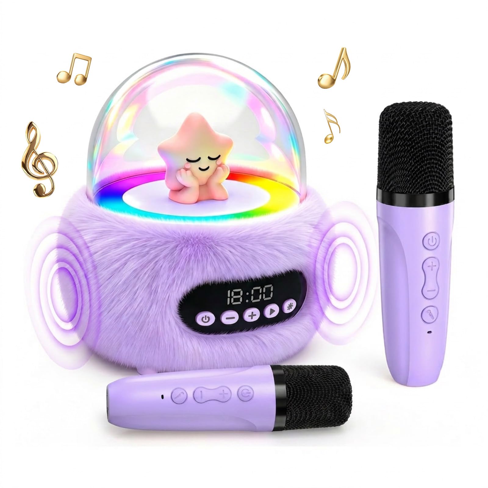 Mini macchina per karaoke per bambini: potente altoparlante portatile con suono stereo, regalo di Natale e bambini per ragazze dai 3 ai 4 ai 5 anni 6, 7, 8, 9, 10 anni in su, regalo di compleanno per