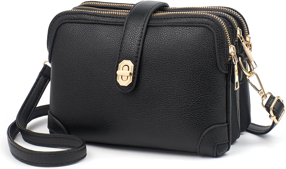 Xiaoyu Small Crossbody Bags for Women Fashion Cell Phone Purse Ladies Multiple Pockets Shoulder Handbags Lightweight Wallet