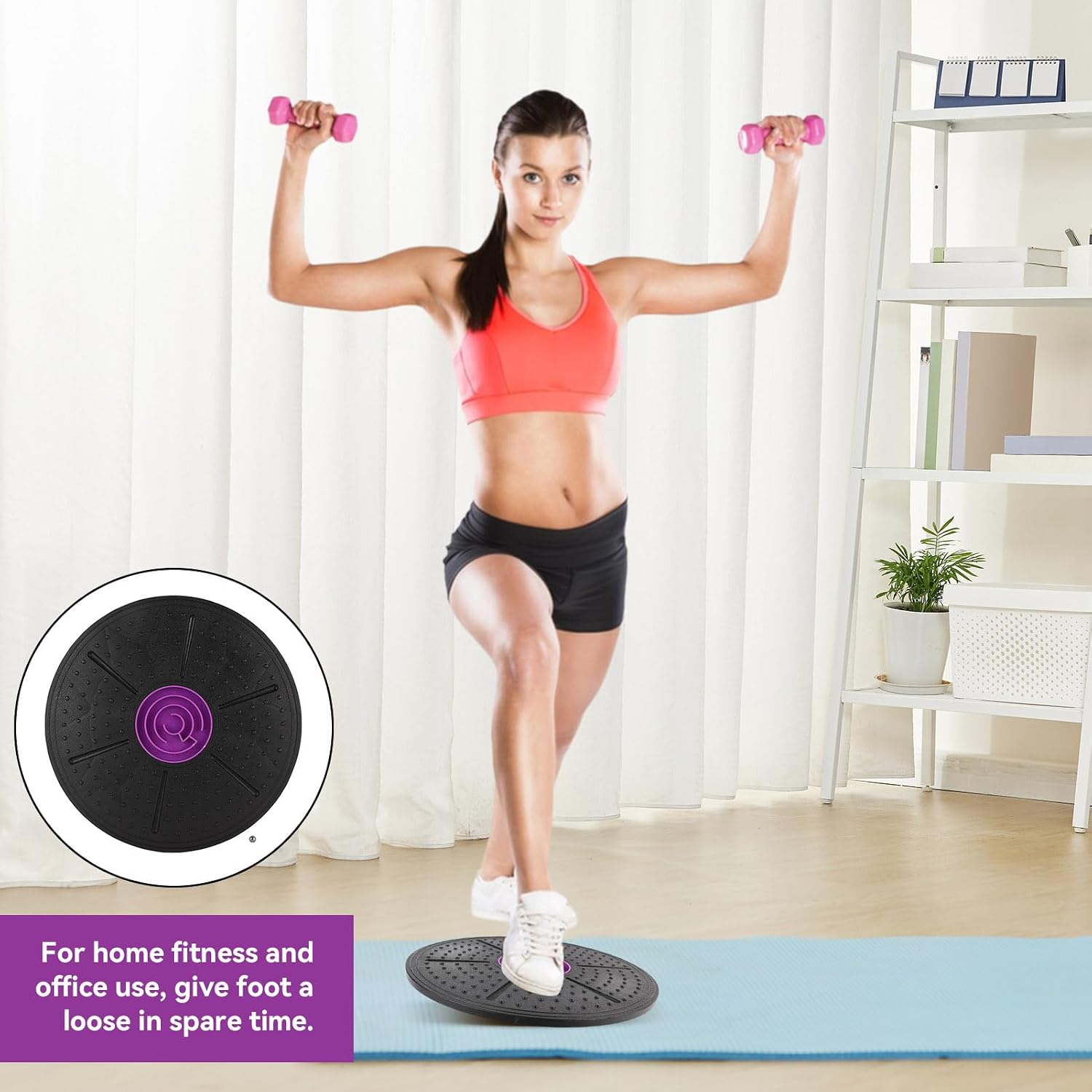 Balance Board Maze, Wobble Balance Board Balance Trainer Core Trainer Stability Disc with Maze for Core Stability, Strength Training, Flexibility