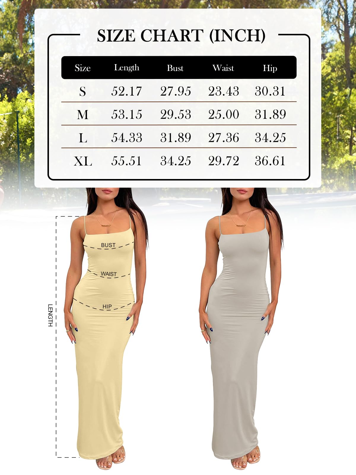 LILLUSORY Letnia sukienka damska, wciągana, na co dzień, na ramiączkach typu spaghetti, dwuwarstwowa sukienka maxi typu bodycon, różowy, S