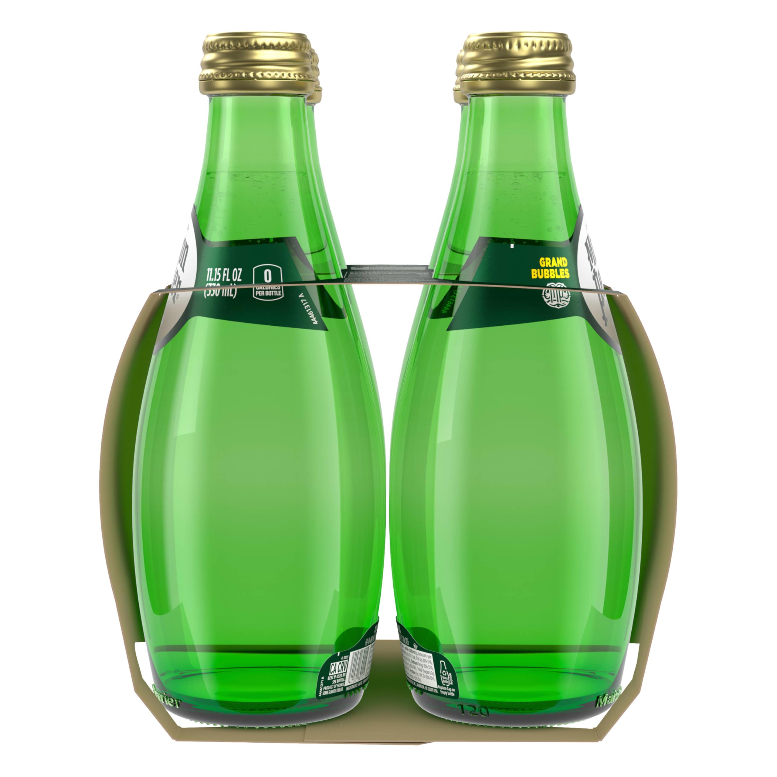 Maison Perrier Ultimate Unflavored Sparkling Water, 4 Pack Glass Bottle 11.15 fl oz