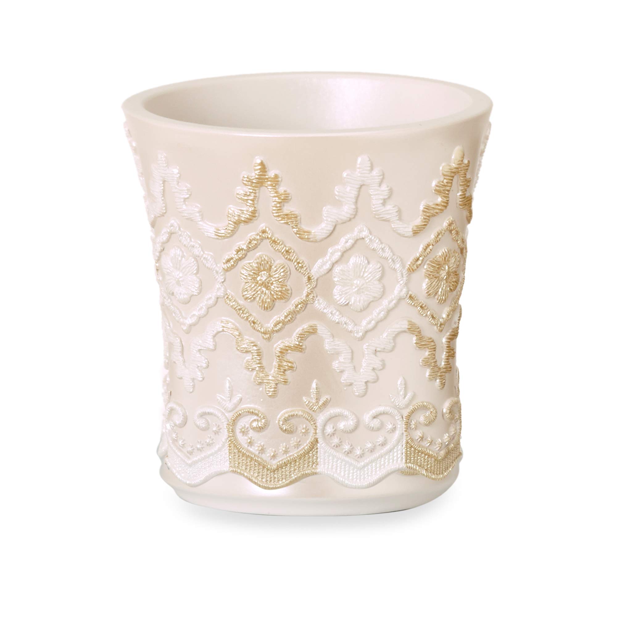Cesta de basura beige para baño papelera Arabella Popular Bath