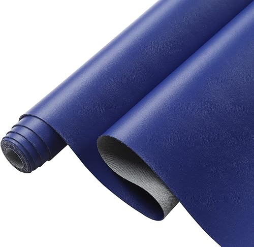 Miniatura 37 de Picheng Sábanas lisas de piel sintética de color sólido de 13.8 x 53 pulgadas, rollo de piel sintética suave muy adecuado para hacer manualidades