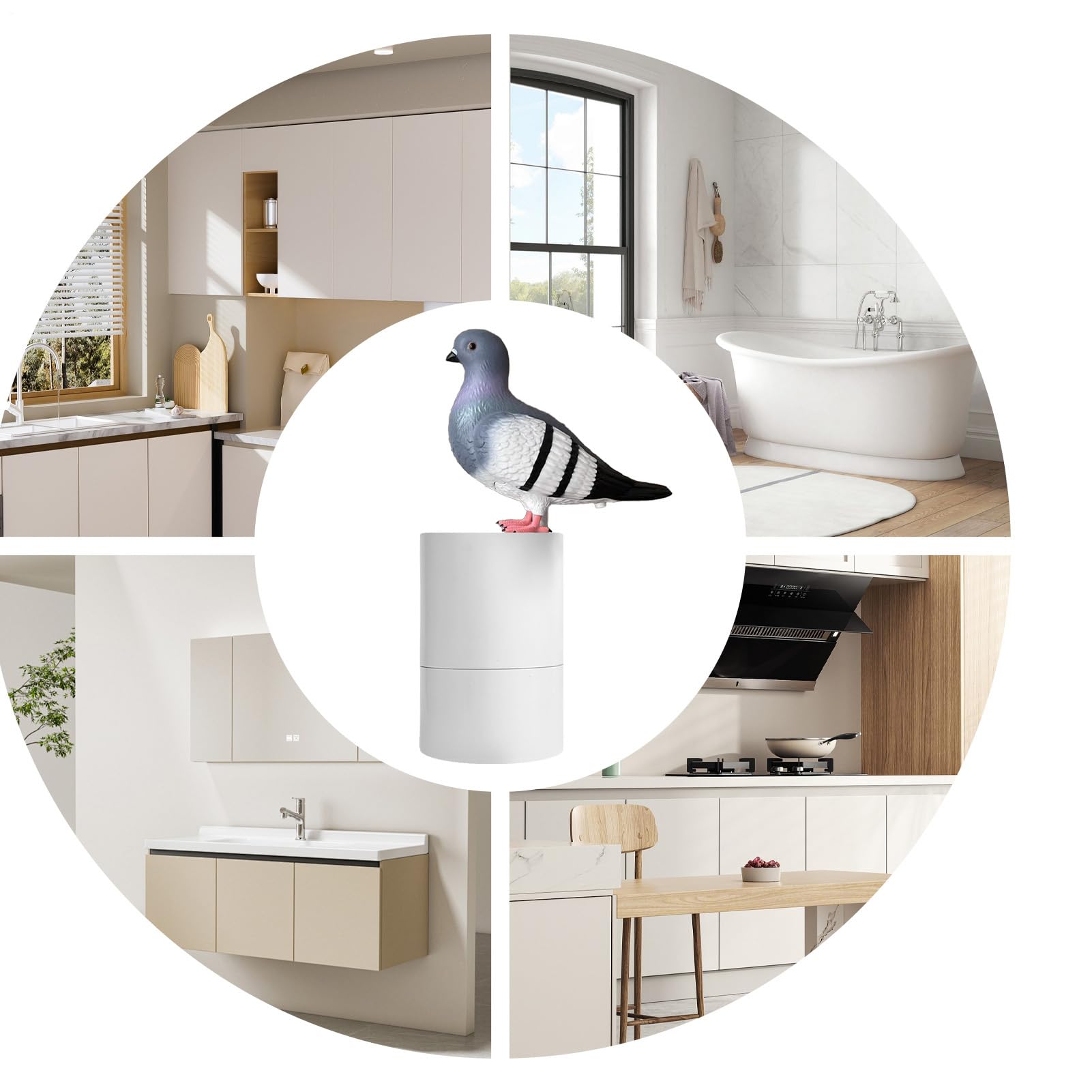 Seifenspender Friedensvogel-Form für präzise Dosierung | Automatischer Händeseifenspender Für Zuhause, Küche, Badezimmer, Wohnheim, Hotel, Restaurant, Wohnung Und