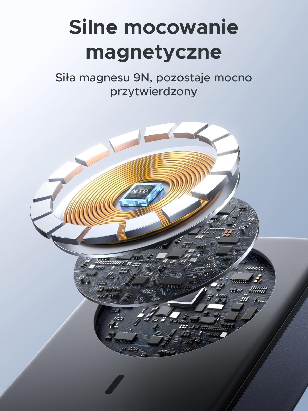 UGREEN Zapix 20000mAh Qi2 15W Magnetyczny Powerbank z USB-C 30W | Certyfikat Qi2, Zintegrowany Kabel, iPhone 17–12, Przyjazny dla skóry, Idealny do podróży i dojazdów do pracy