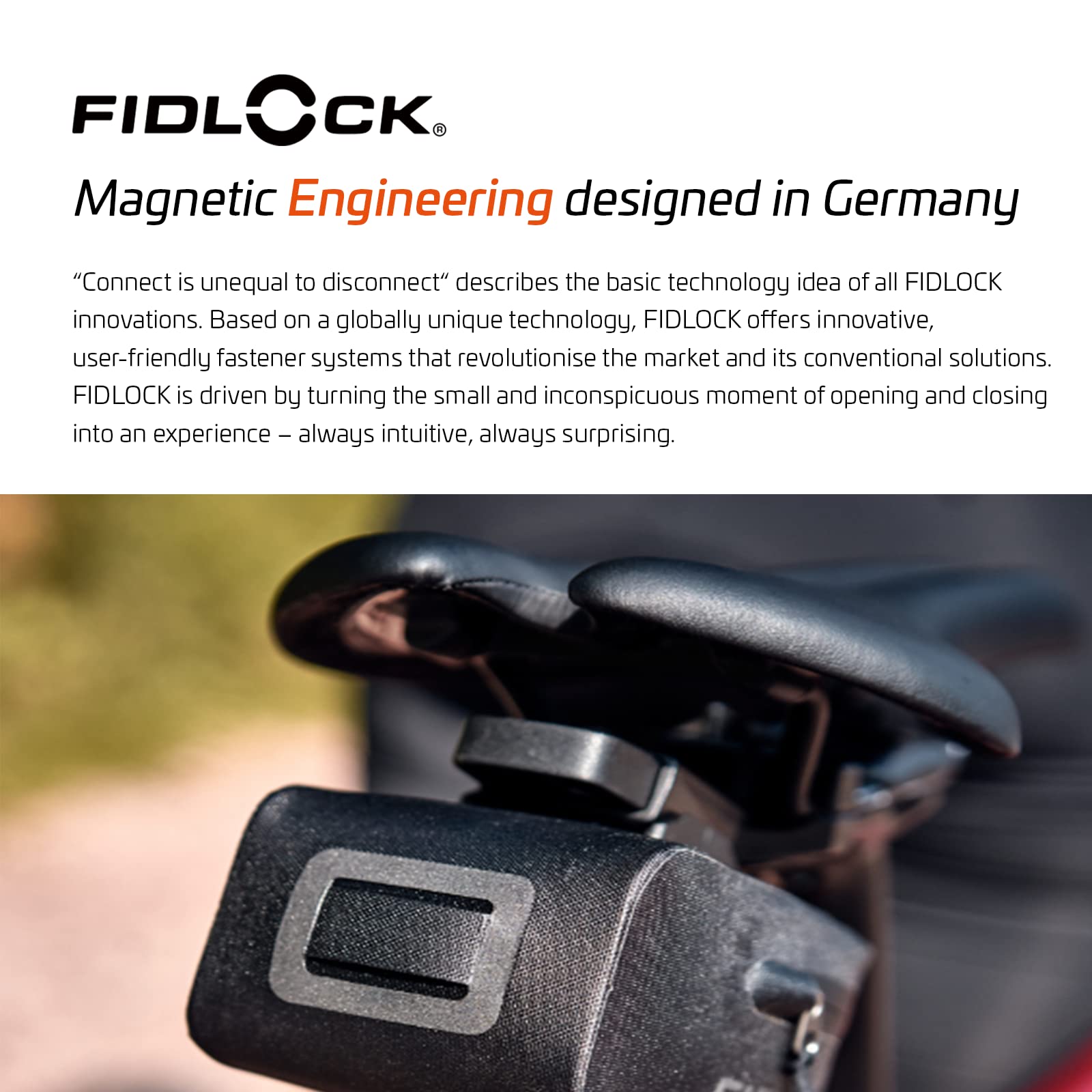 Fidlock Uniseks – dla dorosłych PUSH saddle base, czarne, One Size