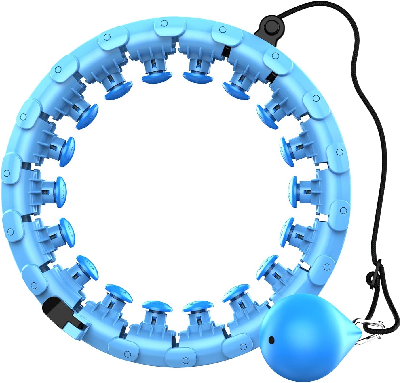 MSIUSU Smart Hula Exercise Hoops for Adults Weight Loss with 360 Degree Massage, Detachable Adjustable Fitness Exercise Hoola Hoops for Women Weight Loss
