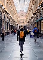 Vista 4 de Mochila 4Monster de excursionismo, de día, resistente al agua, ligera, plegable, para viajes, campamento, exteriores