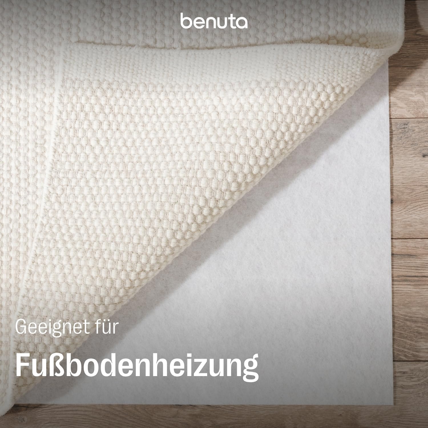 benuta Teppichunterlage - 70x240 cm für Läufer - Antirutschmatte - Antirutschunterlage zuschneidbar - rutschfeste Unterlage für Teppich Wohnzimmer - Extra Rutschunterlage Underlay