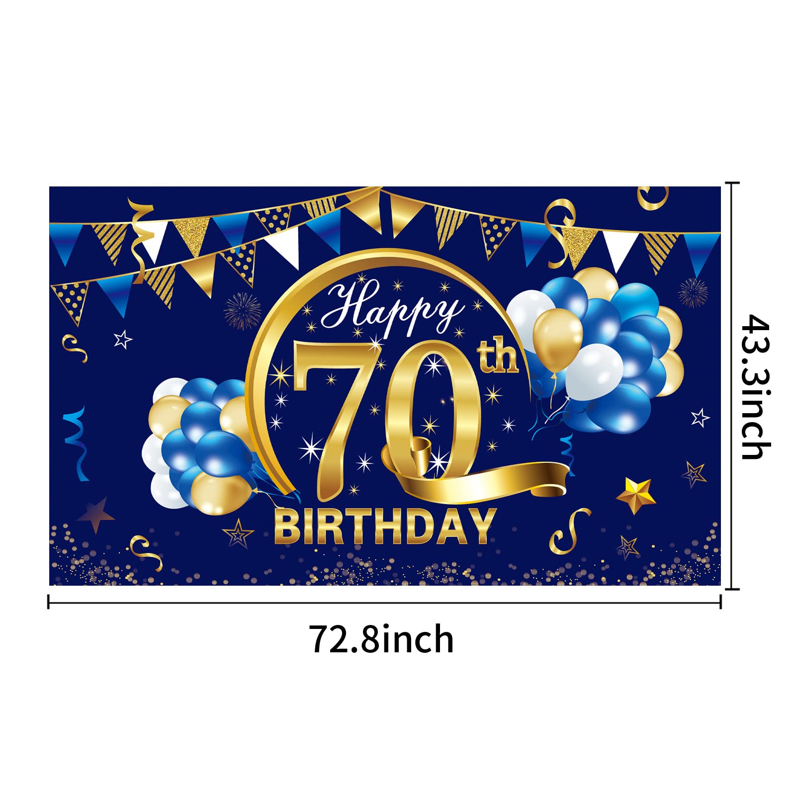 Decorazioni per la festa del 70° compleanno Buon compleanno
