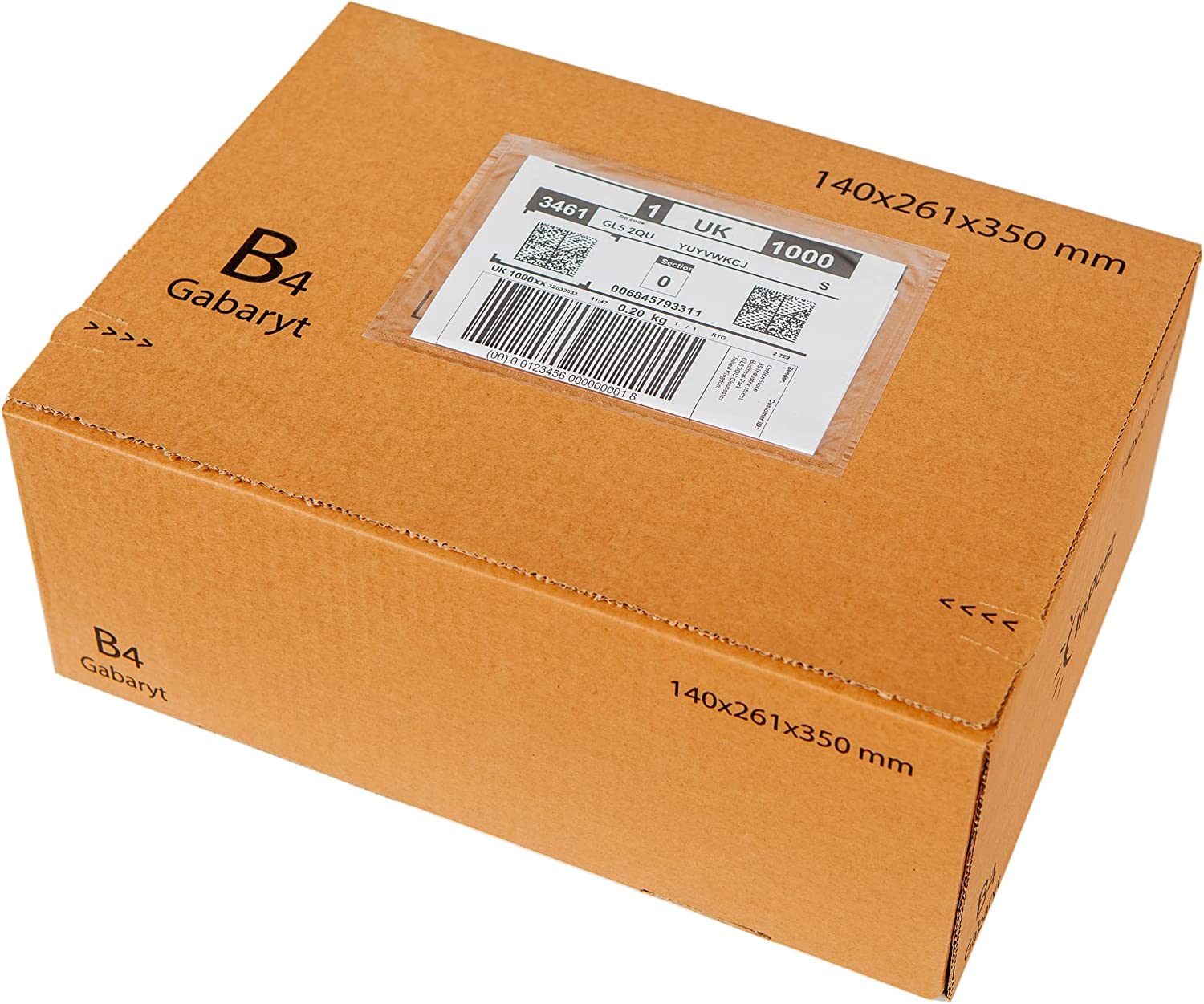 Pakomat Bolsas para albaranes DIN C5 para A5, transparentes, autoadhesivas (1000)