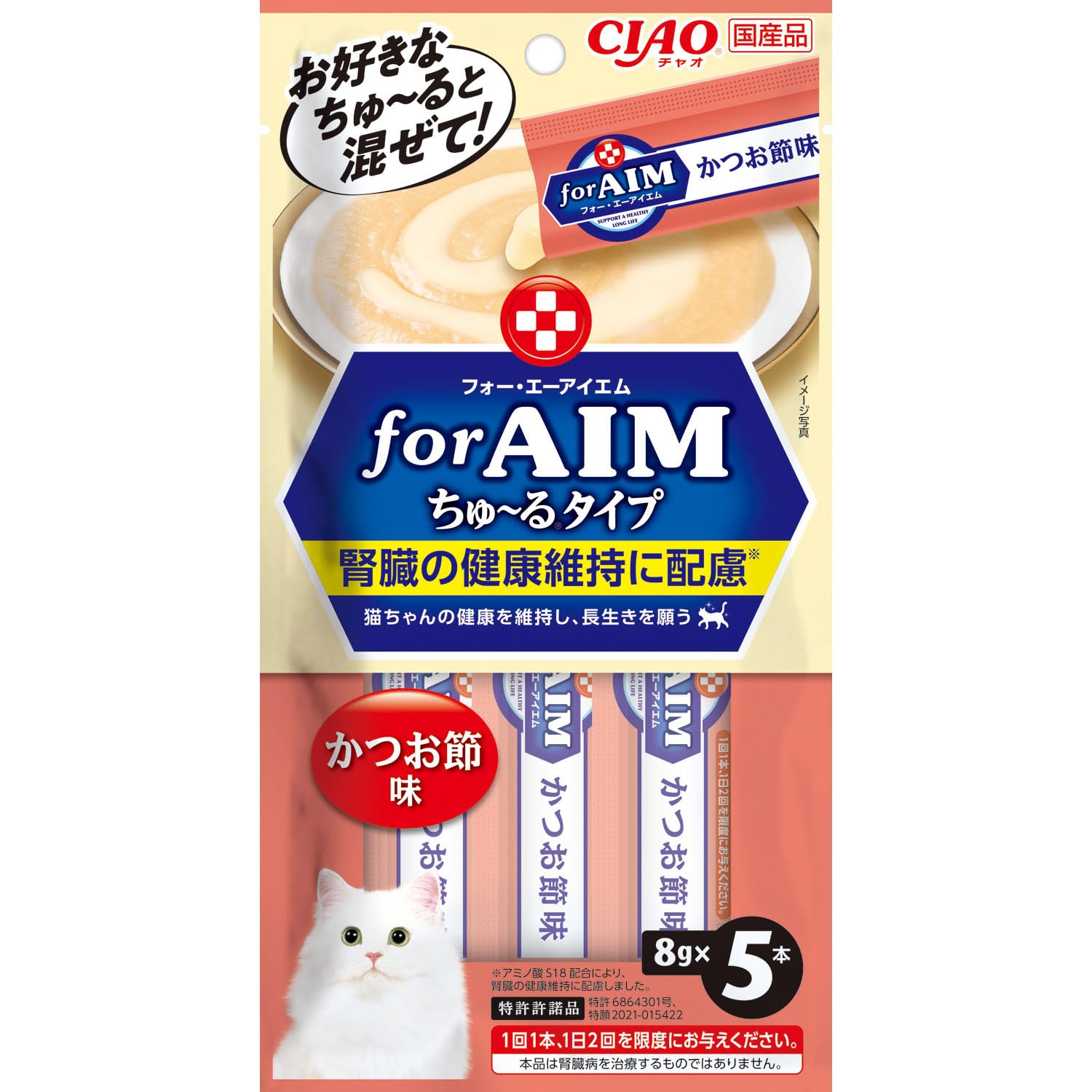 Amazon.co.jp: チャオ (CIAO) for AIM ちゅ~る かつお節味 5本×6個