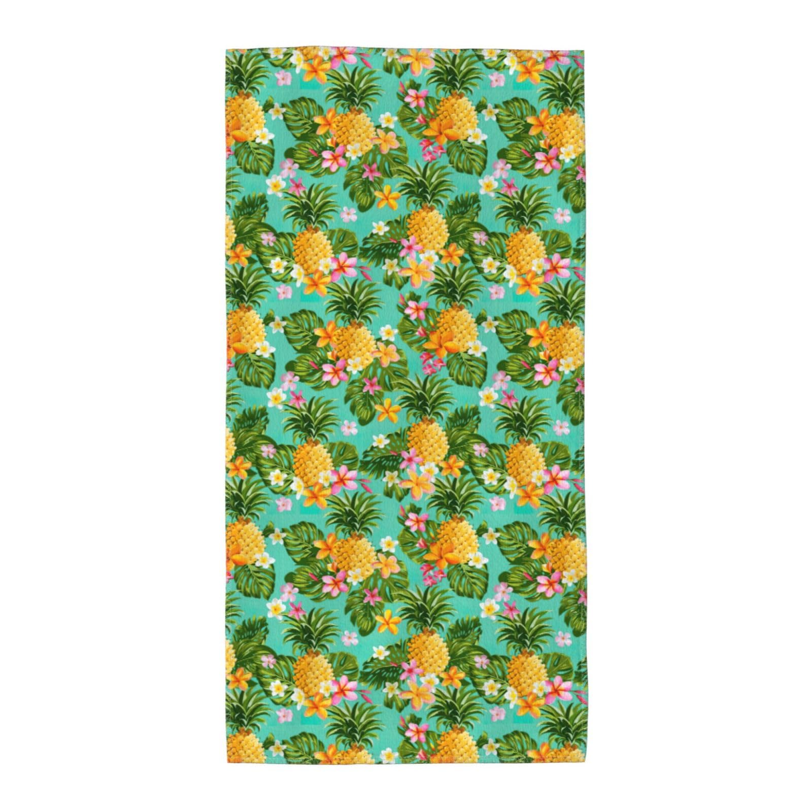 SDEGTHO Tropical Fruit Pineapple Fashion Printed Bath Towel High Water Absorption For Hiking Trip