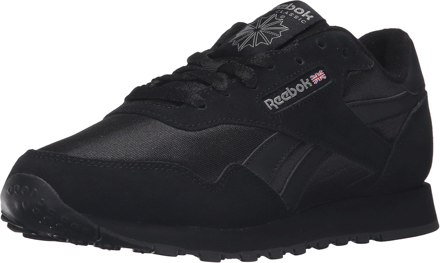 Reebok Women's Royal Nylon Fashion Sneaker, Black/Black/Carbon, 10 M US