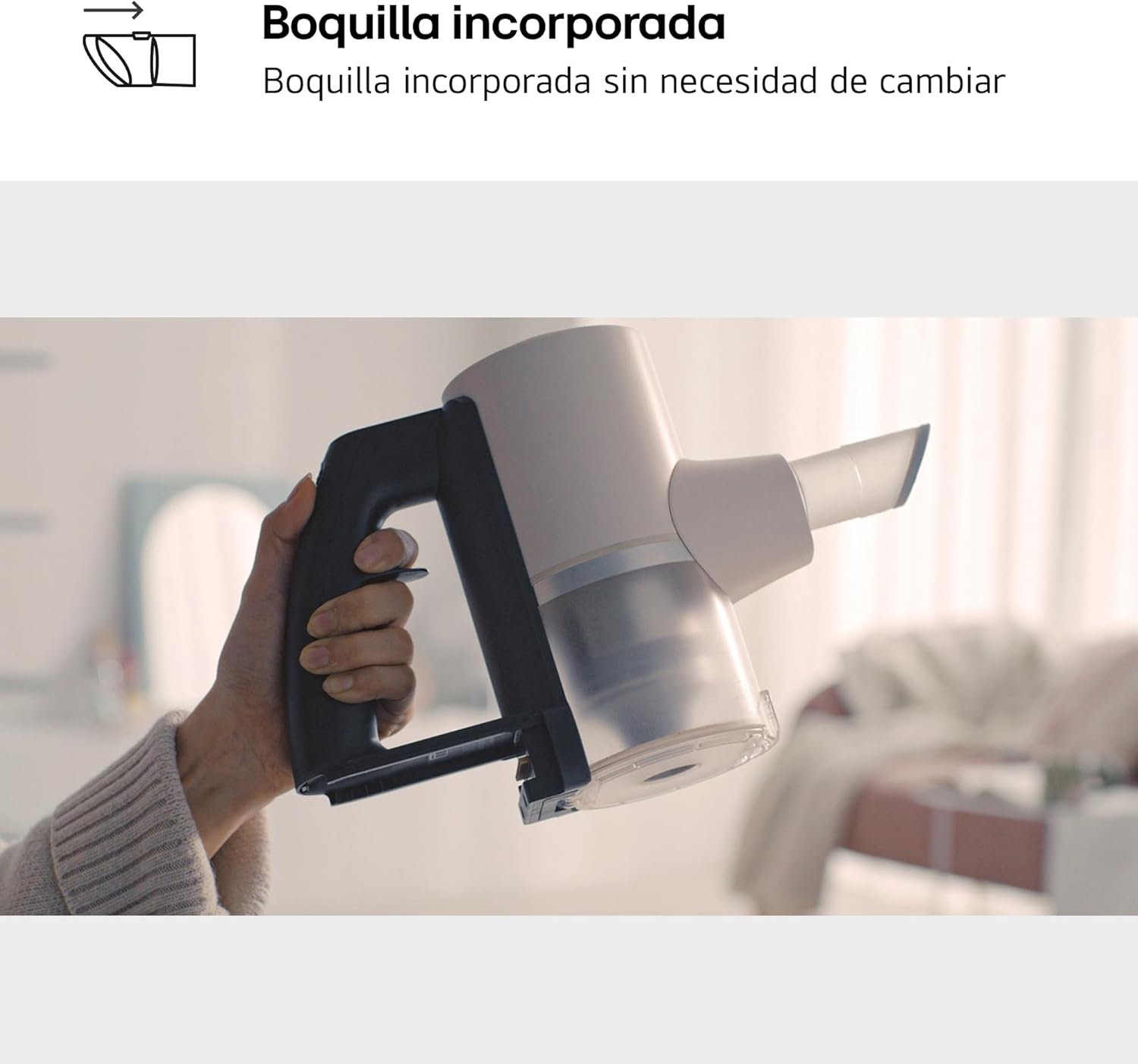 LG A9C-SLIM1C – Aspirador Escoba CordZero, Aspiradora con Sistema de Compresión de Polvo, Ciclónico, 150W Succión, Boquilla Varias Superficies, Base de Parking, 1.9 Kg, Blanco 6