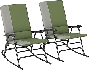 2 Chaises Pliantes Camping Vivo Premium - Dossier Haut Rembourré - Porte-gobelet - Capacité 120kg