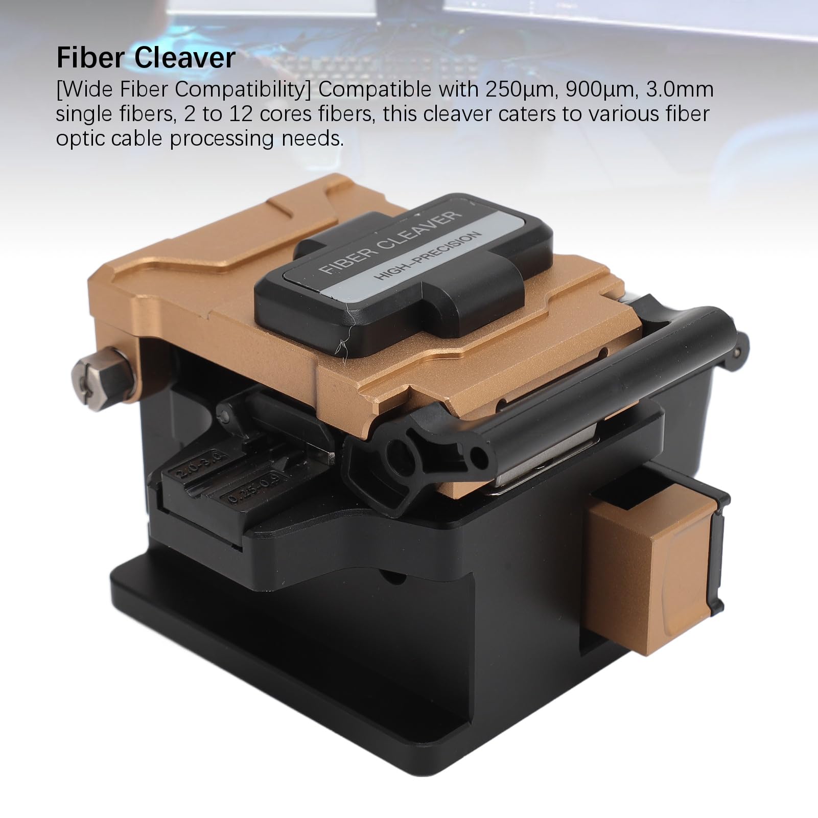 Cuchilla de Fibra óptica de Alta Precisión, Retorno Automático de Herramienta, Fusión en Caliente, Cortador de Fibra óptica con Empalme en Frío para 250 μm, 900 μm, 3,0 Mm, 2 a