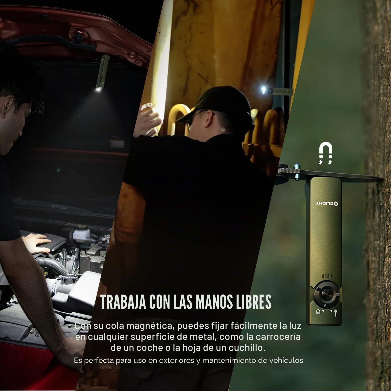 OLIGHT Arkfeld Doble Fuente de Luz Recargable EDC Linterna，Combinación de Haz Verde y LED Blanco, IPX7 y 1m Prueba de Caída,Adecuado para al Aire Libre, el Trabajo y de Emergencia