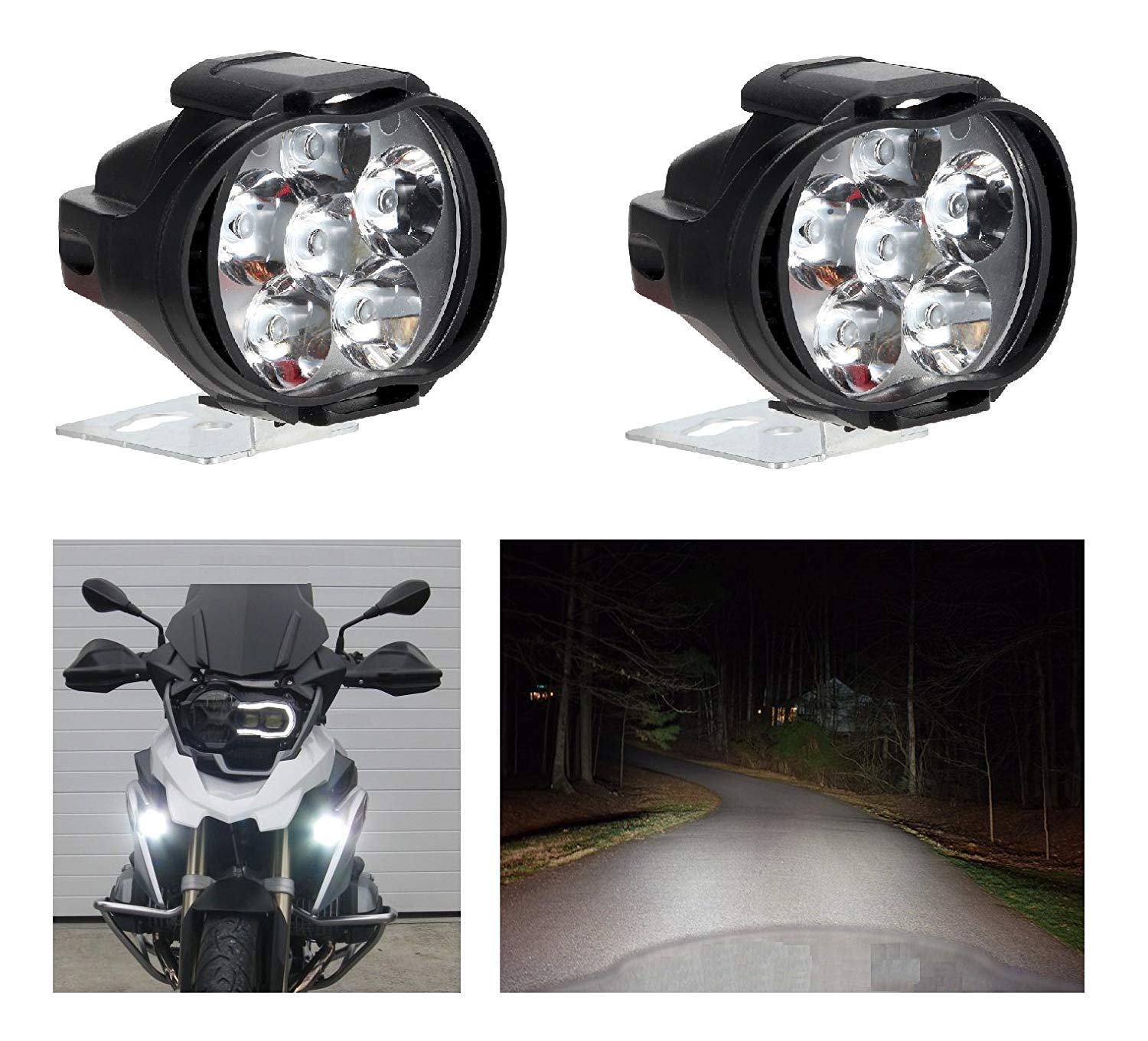Leebo Motorcycle Bike Waterproof 6 Led Spot Fog Light Lamp For Bajaj Pulsar 150 Set Of 2 In Car Motorbike Leebo Motorcycle Bike Waterproof 6 Led Spot Fog Light Lamp For Bajaj Pulsar 150 Set Of 2 In Car Motorbike