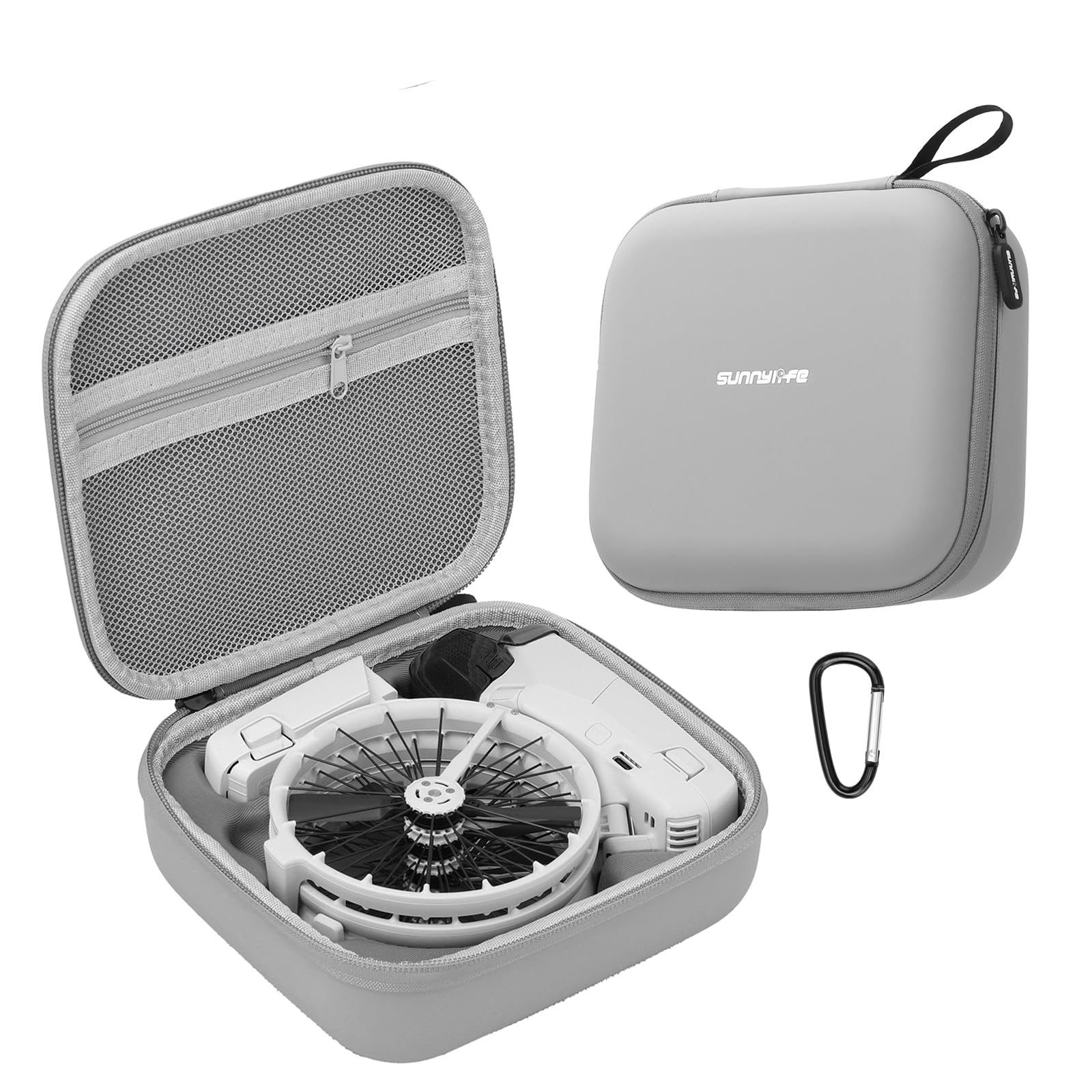 FSIDIWT Carrying Case for DJI Flip, Portable Travel Storage Bag for DJI Flip Drone Accessories (Grey)